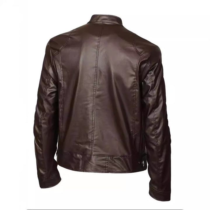 Herren Modische Lederjacke Drune