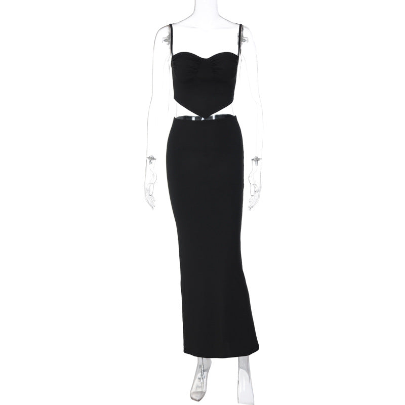 Damen Etuikleid mit raffinierten Cut-Outs und trägerlosem Oberteil Drune