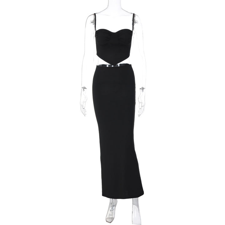 Damen Etuikleid mit raffinierten Cut-Outs und trägerlosem Oberteil Drune