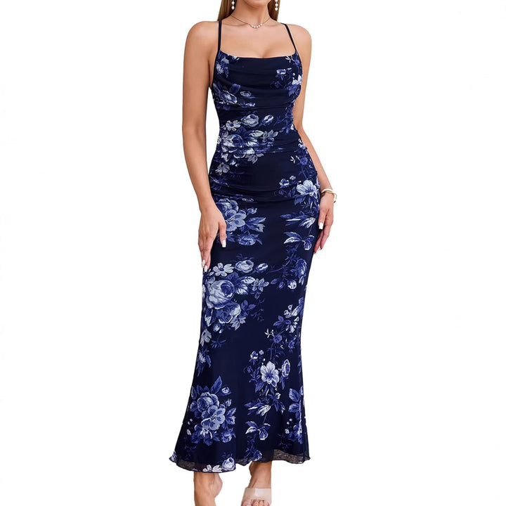 Damen Eingehülltes Abendkleid mit trägerlosem Design und Raffungen Drune