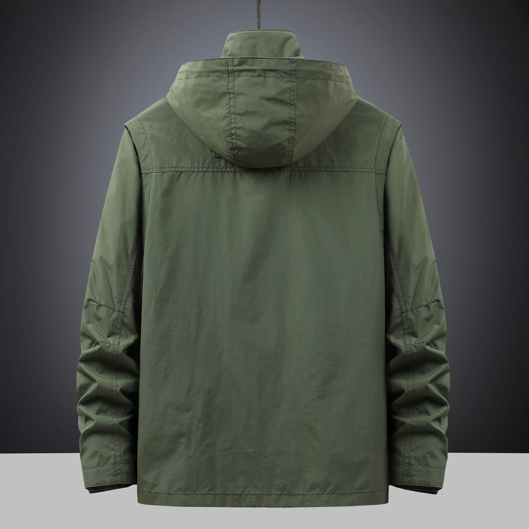 Herren modularer Utility-Parka mit Kapuze und Multifach-Cargotaschen Drune