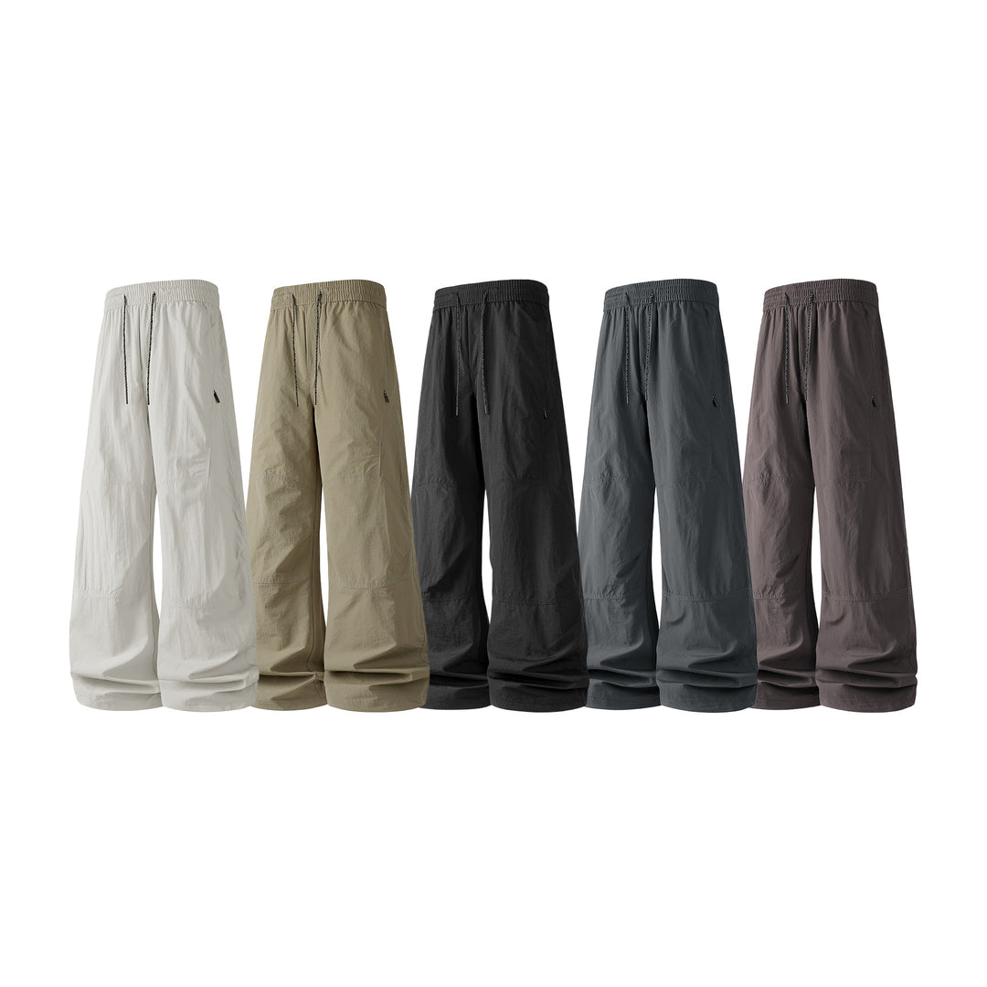 Herren Weite Baggy‑Hose mit Tunnelzugbund und Paneel‑Konstruktion Drune