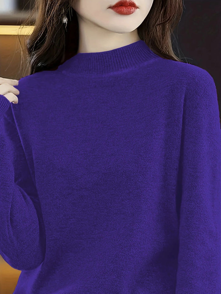 Damen kuscheliger Rollkragenpullover Drune