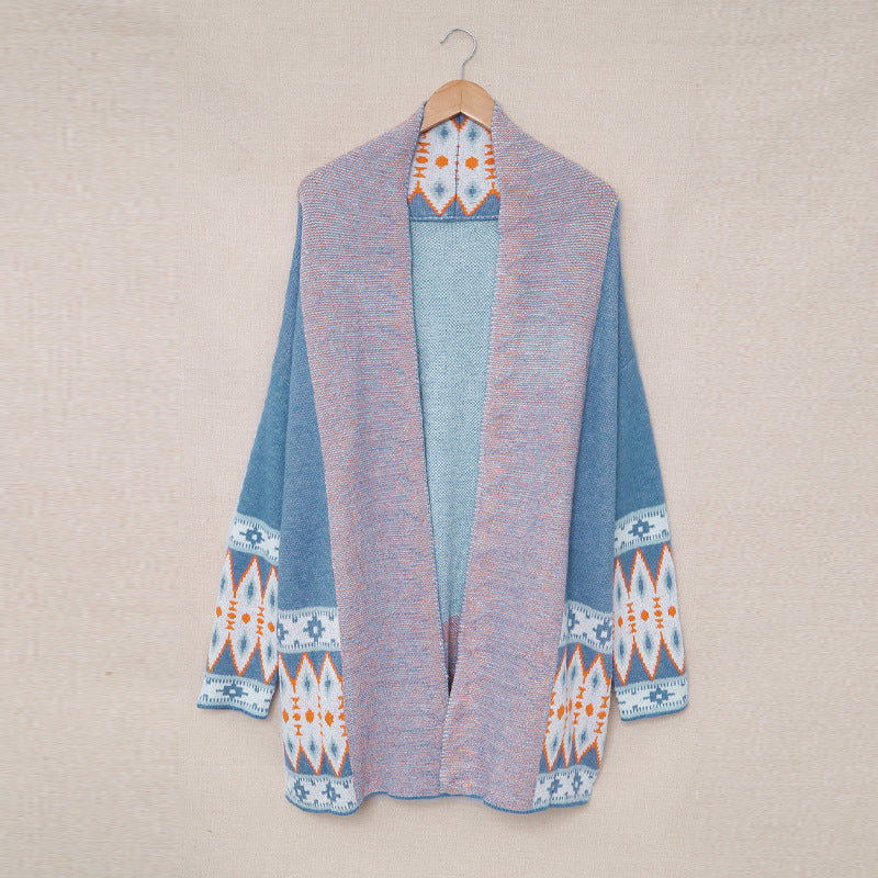 Damen Cardigan mit kunstvollem Muster und weichem Material Drune