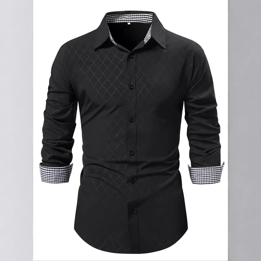 Herren Langarmhemd Drune