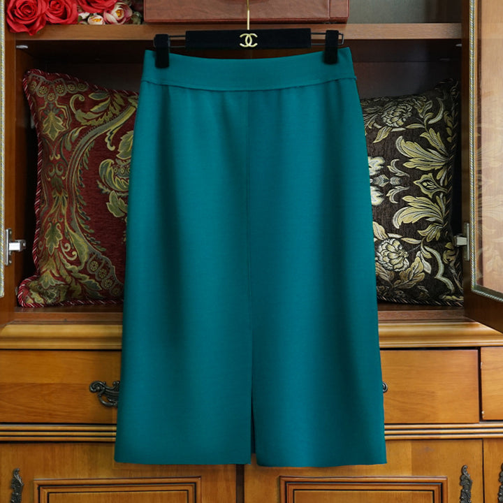 Damen Eleganter Maxirock mit vorderer Schlitzdetail Drune