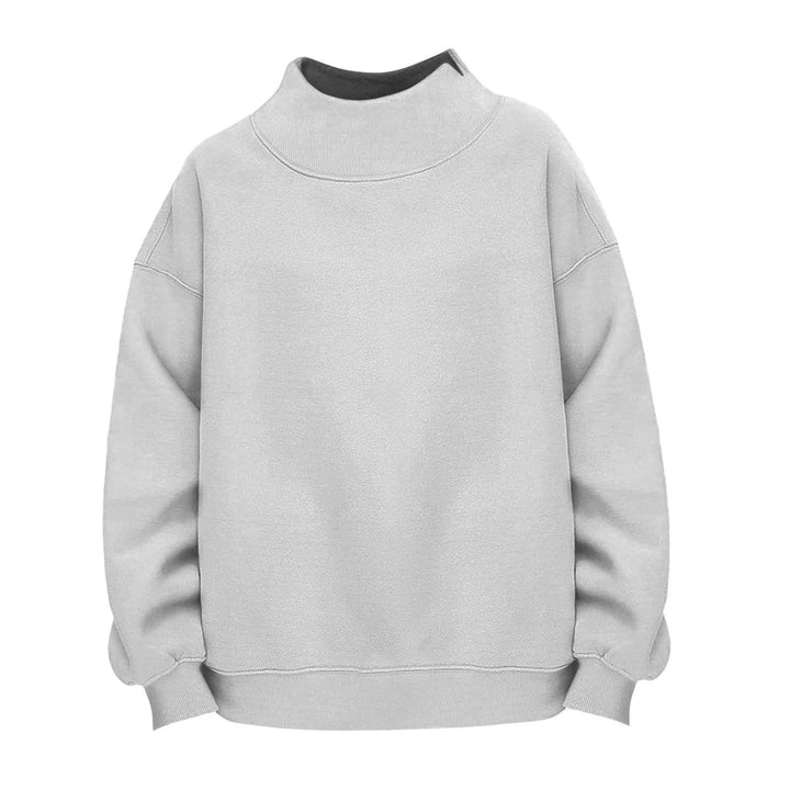 Damen Lässiges Funnel-Neck Sweatshirt im Oversize‑Schnitt mit überschnittener Schulter Drune