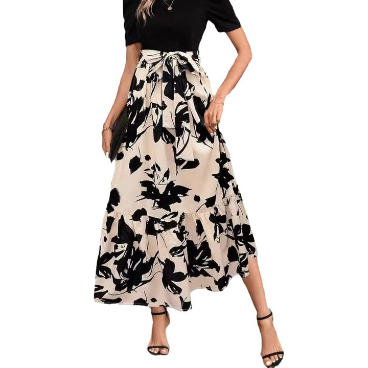 Damen Maxirock mit voluminösem Schnitt und floralem Design Drune