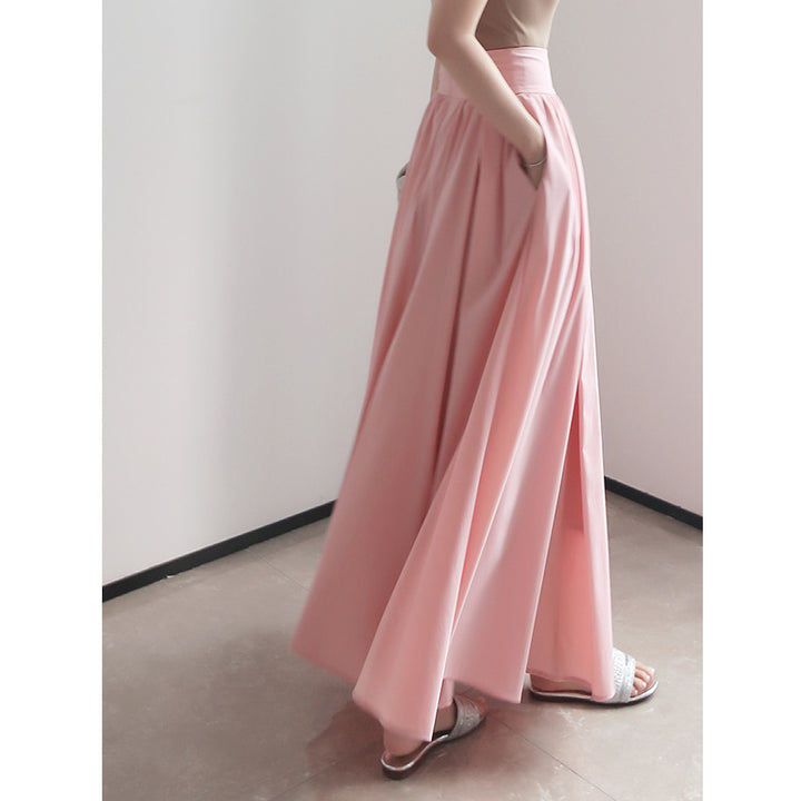 Damen Eleganter Maxi-Rock mit fließendem Schnitt Drune