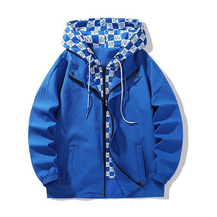 Herren Modische Übergangsjacke mit vielseitigem Kapuzendesign Drune