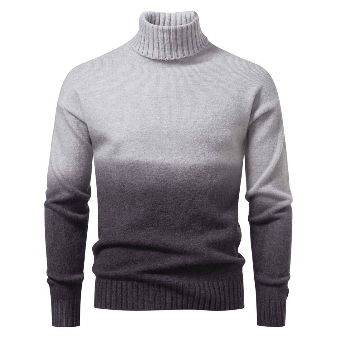 Herren Rollkragenpullover mit sanftem Farbverlauf und Feinstrick-Qualität Drune
