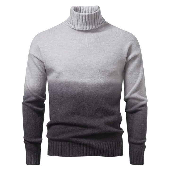 Herren Rollkragenpullover mit sanftem Farbverlauf und Feinstrick-Qualität Drune