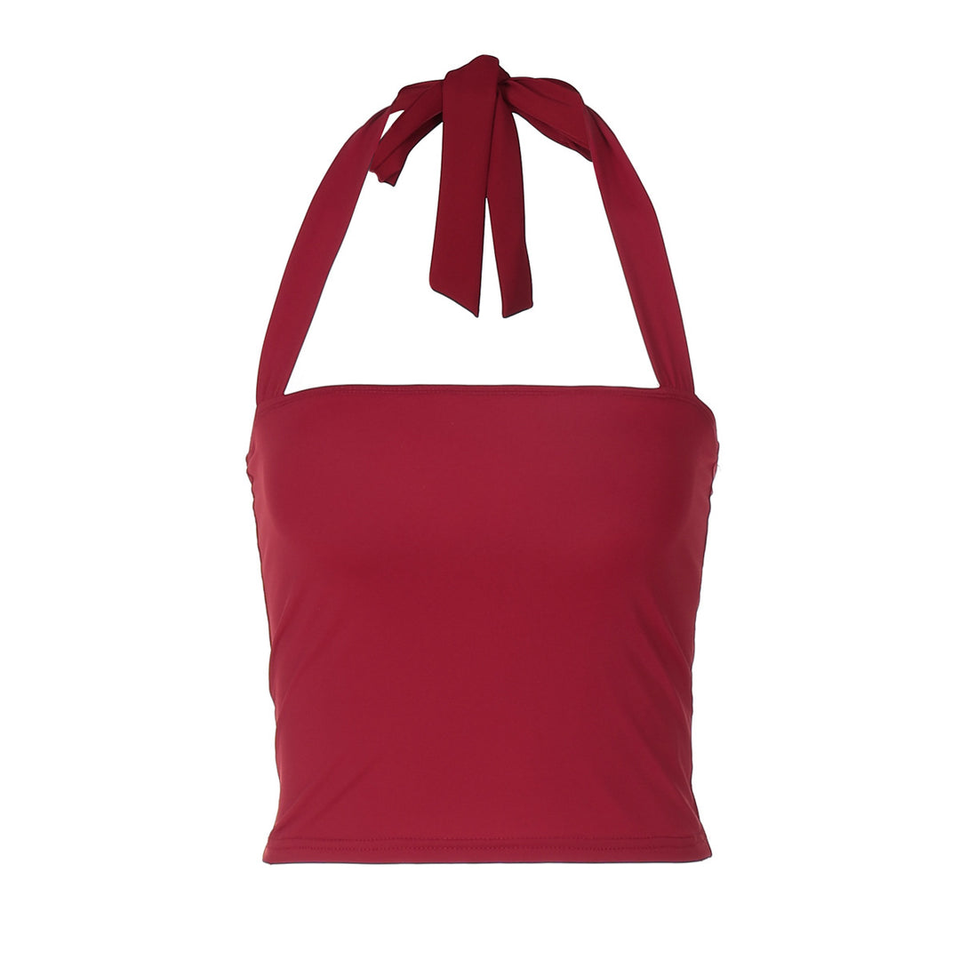Damen Crop-Top mit Halteroberteil und eleganter Passform Drune