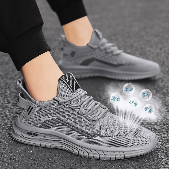 Herren Leichter Strick-Sneaker mit gepolsterter Komfortsohle und atmungsaktivem Mesh Drune
