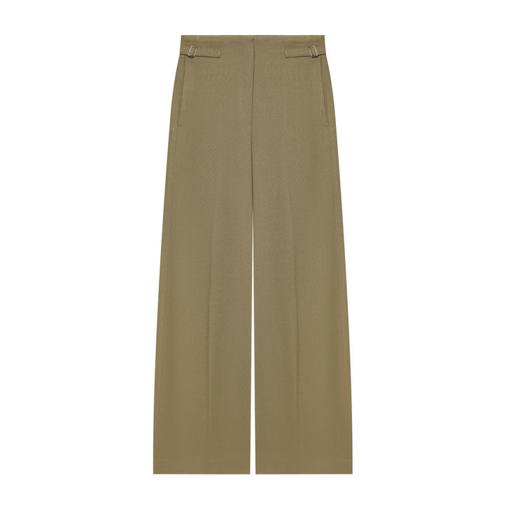 Damen Weite High Waist Culotte‑Hose mit klarer Frontnaht und seitlichen Taillenriegeln Drune