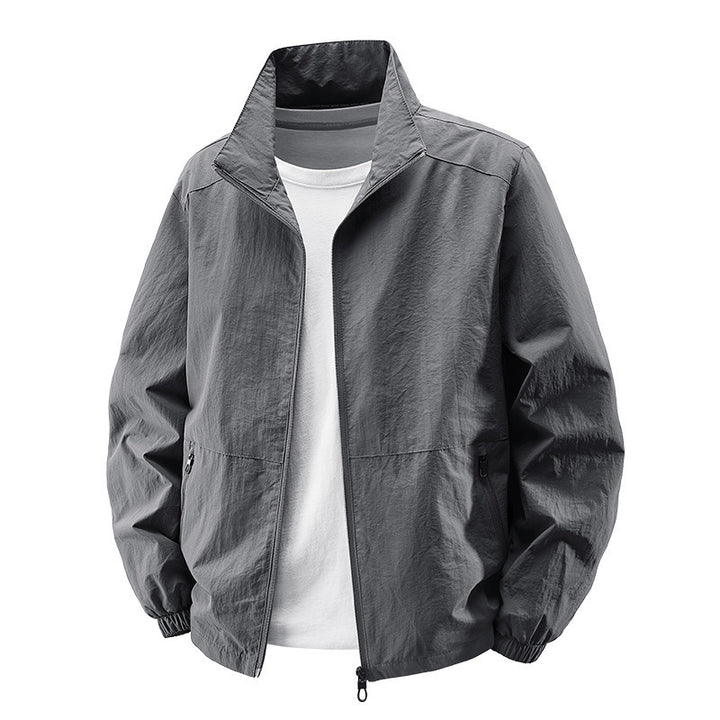 Herren Leichte Übergangsjacke mit hohem Kragen Drune