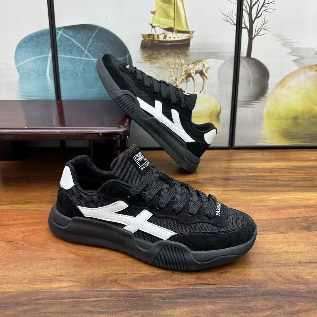 Herren Urbaner Casual-Sneaker aus Wildleder- und Mesh-Mix mit ergonomischer dämpfender Sohle Drune