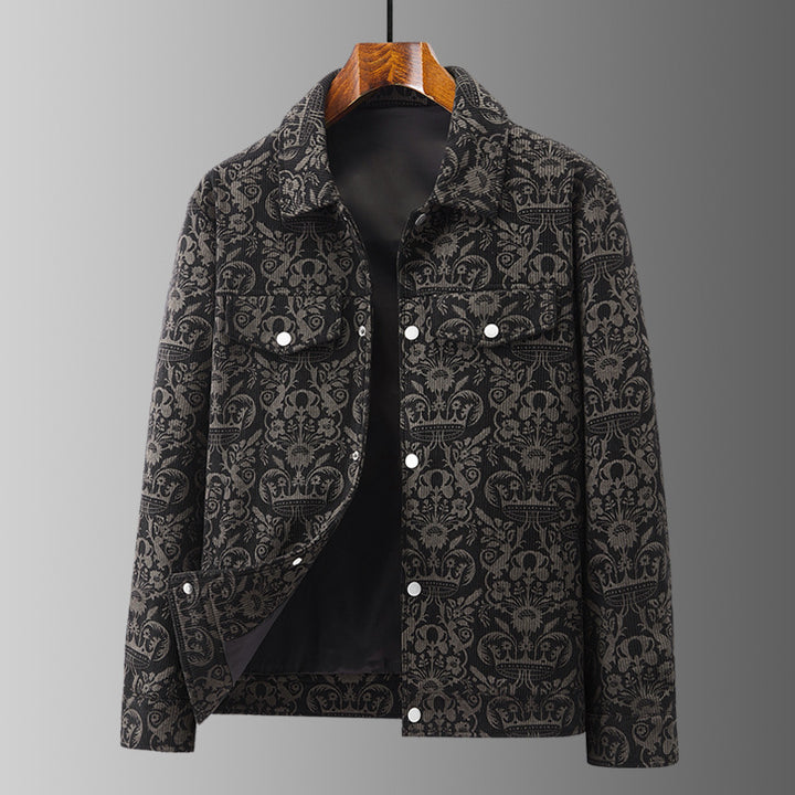Damen Elegante Utility-Jacke mit floralem Muster Drune