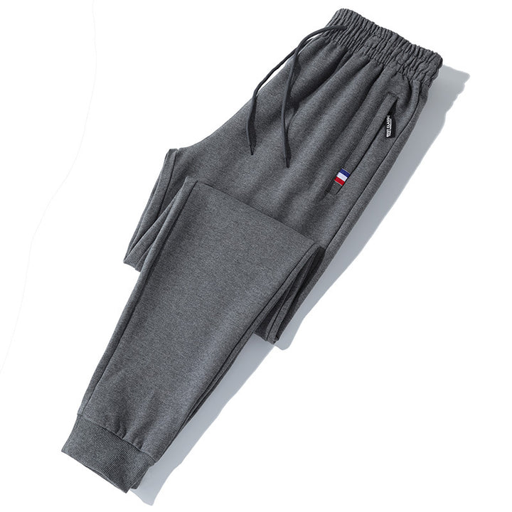 Herren Tapered-Jogginghose mit Tunnelzug, Reißverschlusstasche & Rippbündchen Drune