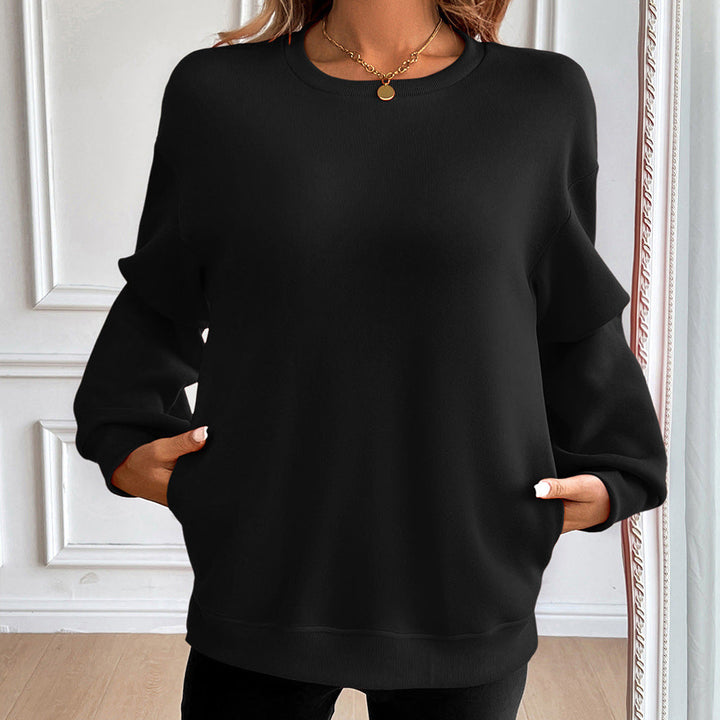 Damen Casual Sweatshirt mit Weichen Materialien und Lässigem Schnitt Drune
