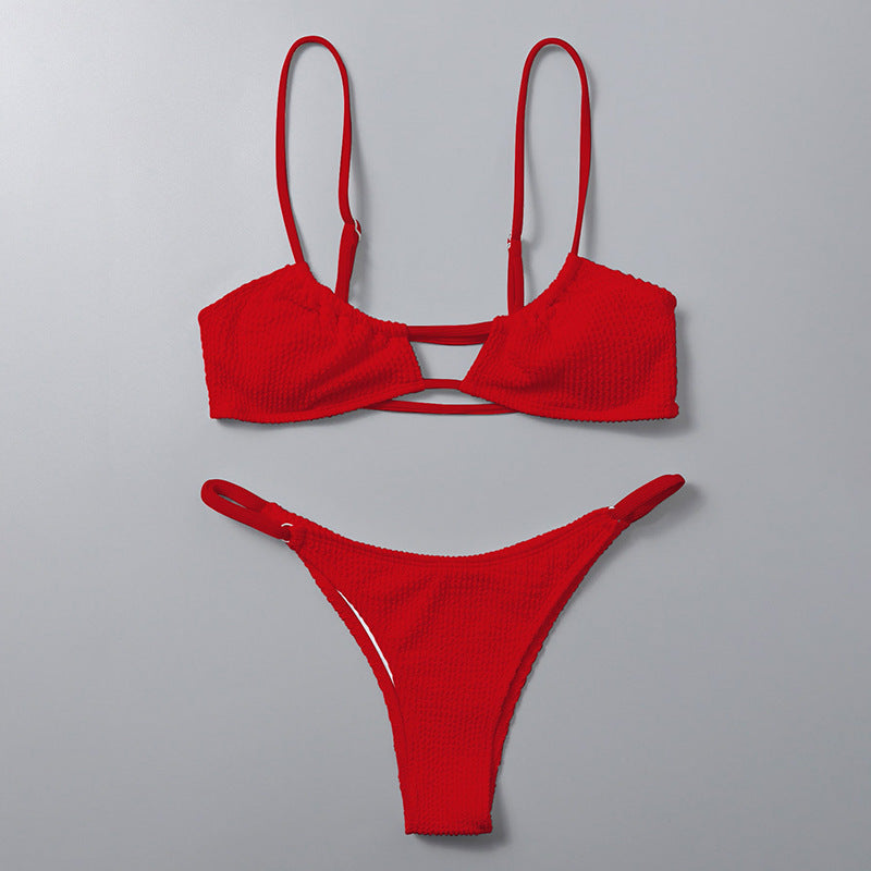 Damen Triangel-Bikini-Set mit raffiniertem Schnitt Drune