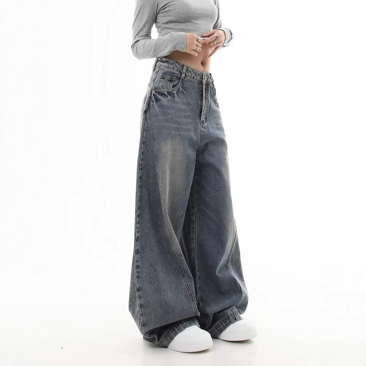 Damen Weitgeschnittene Mom-Jeans Drune