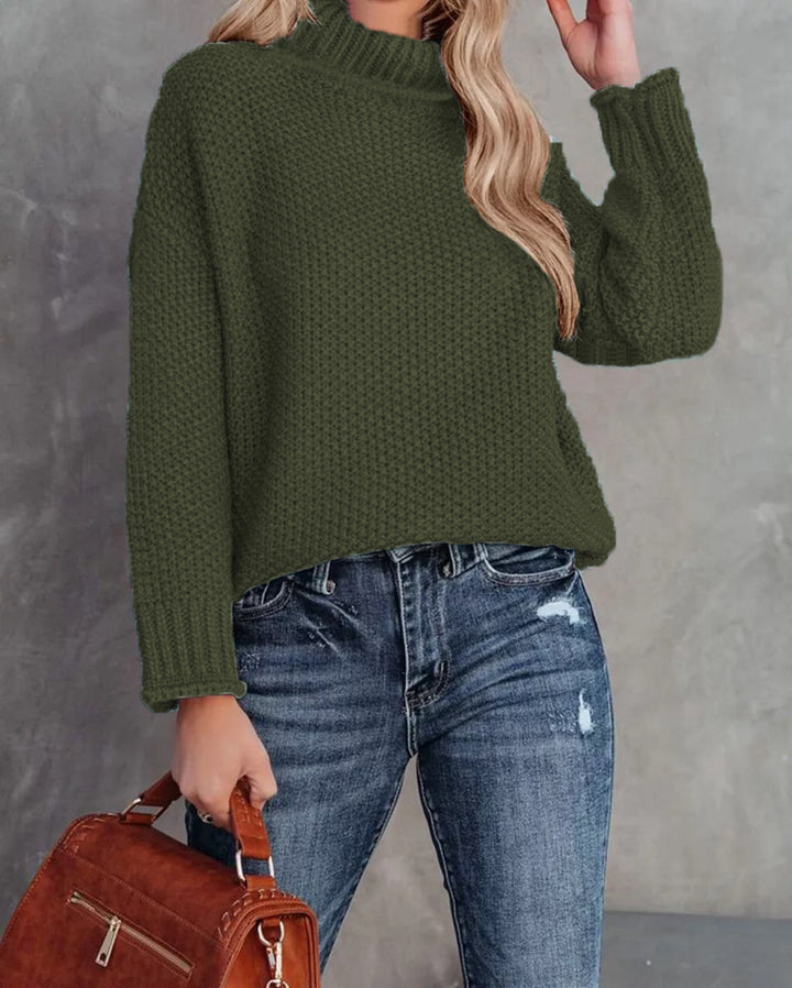 Damen gemütlicher Strickpullover Drune