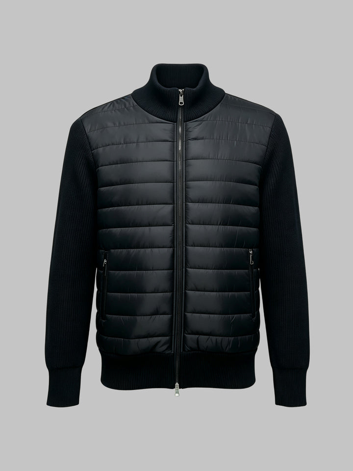 Herren Sportliche Steppjacke mit hochschließendem Kragen