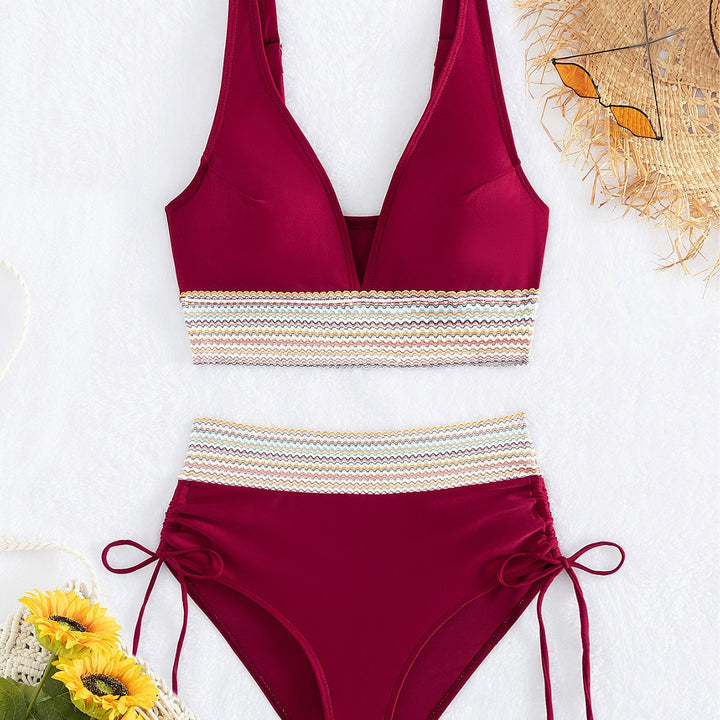 Damen Hochgeschnittener Sportbikini Drune