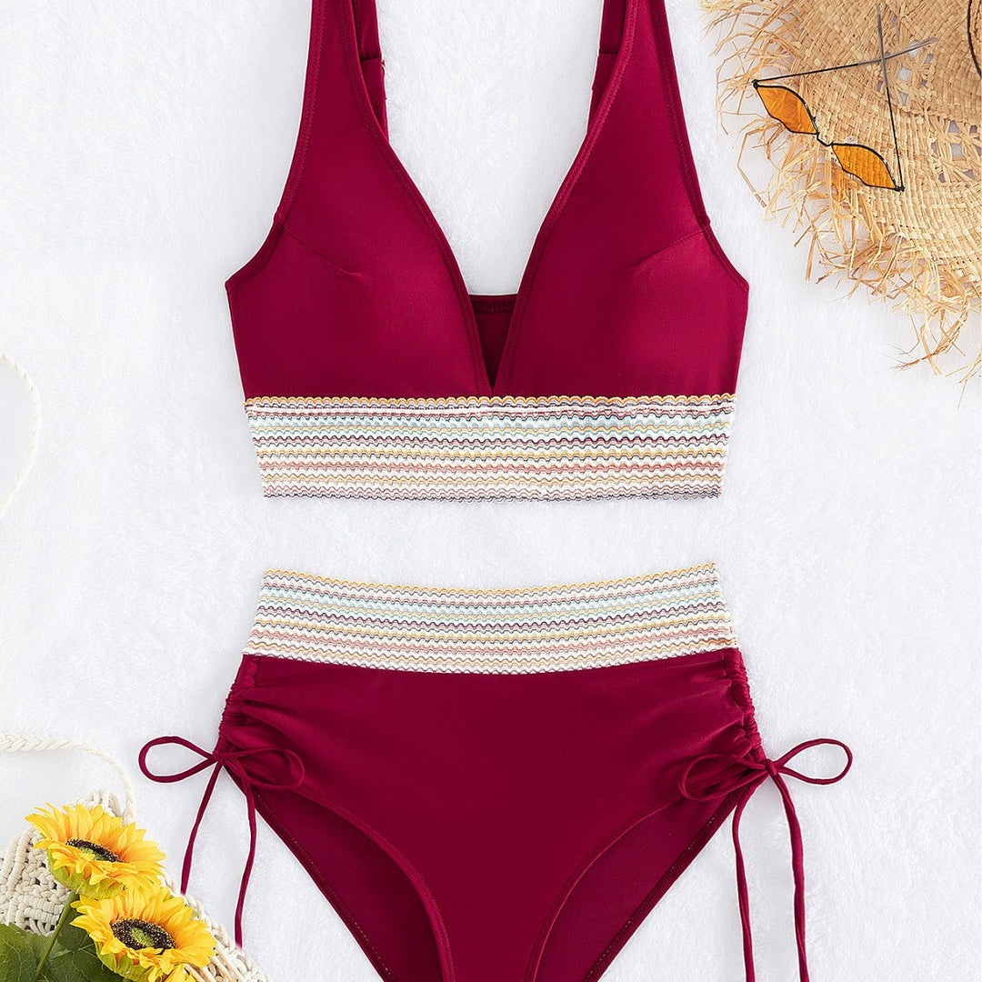 Damen Hochgeschnittener Sportbikini Drune