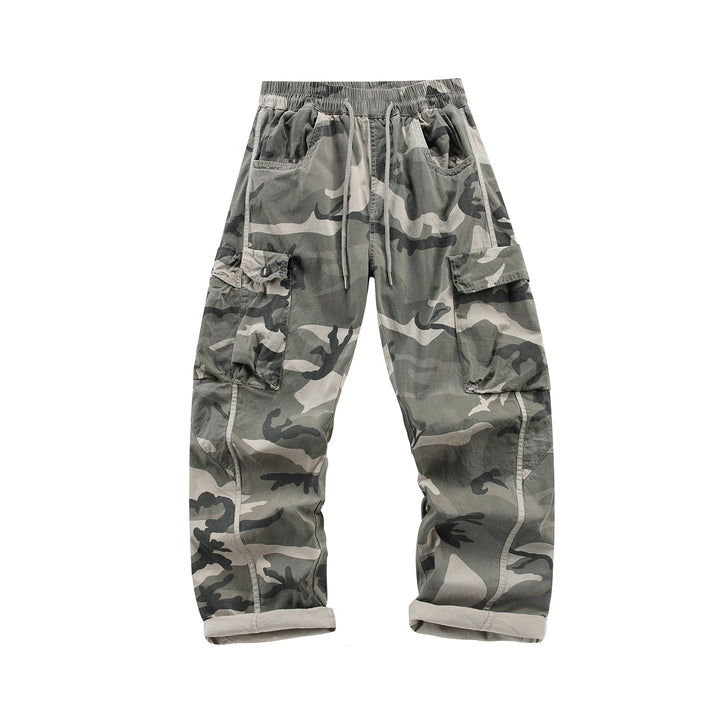 Herren Cargohose mit elastischem Bund, Tunnelzug und Mehrfach‑Taschen Drune