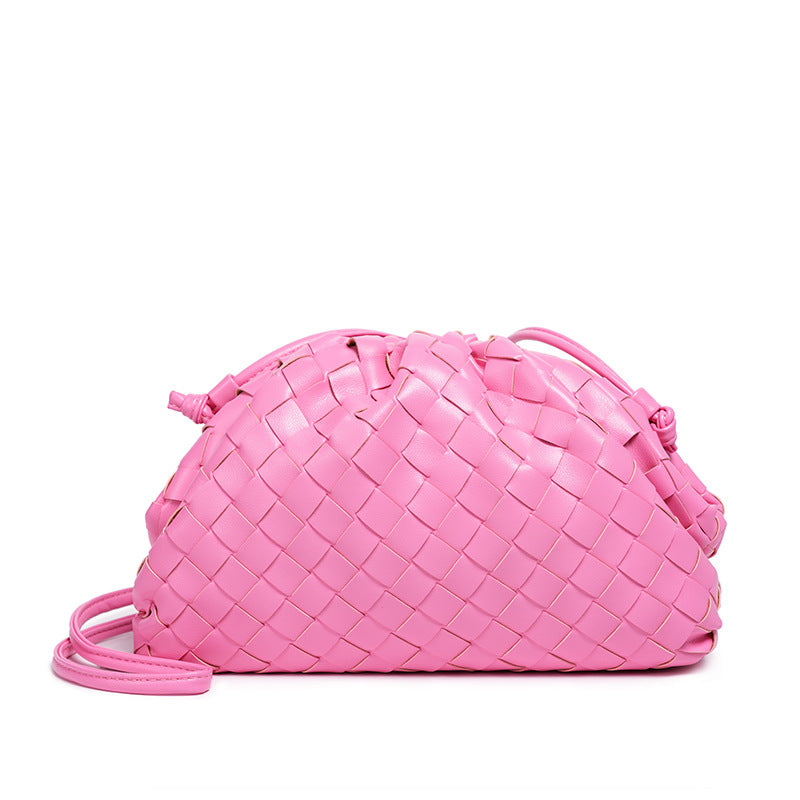 Drune | Leder Umhängetasche für Damen - Minimalistische Gewebte Tasche