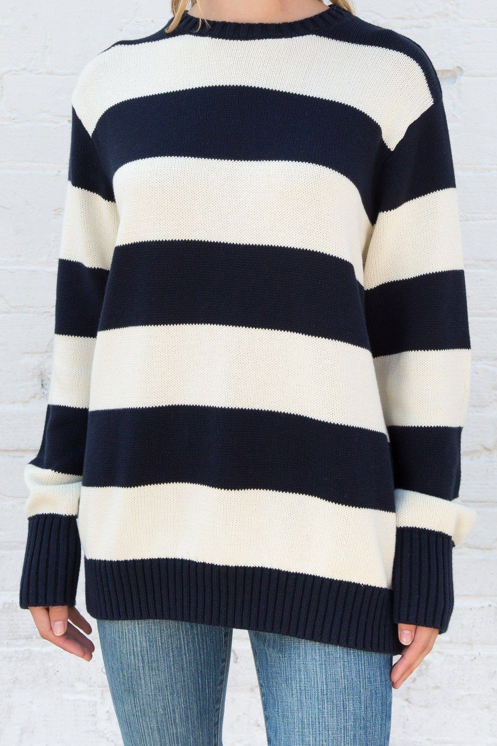 Drune | Streifen Strickpullover