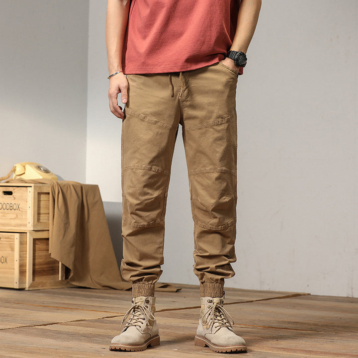 Herren Maskulin-Workwear Trekking-Joggerhose mit verstärkten Kniepatches und elastischem Saum Drune