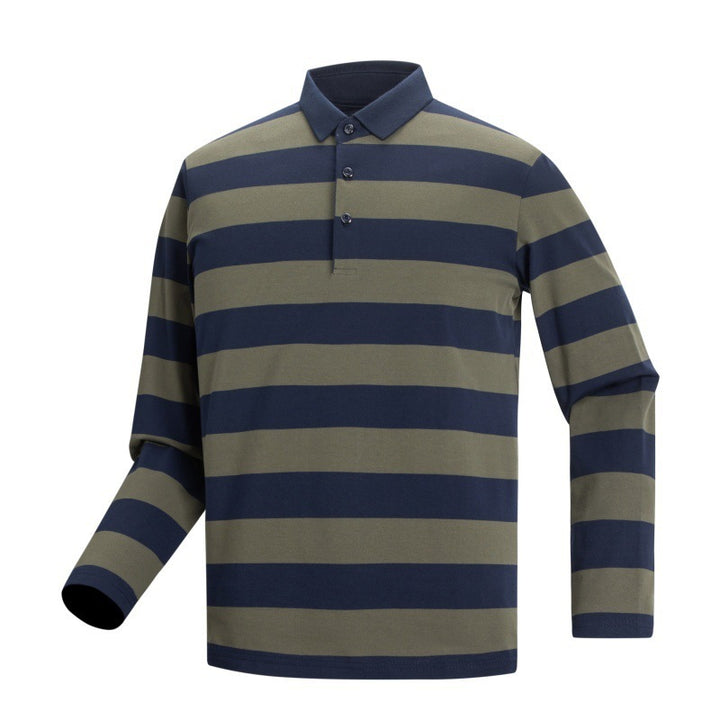 Herren Langarm Polo-Shirt Drune