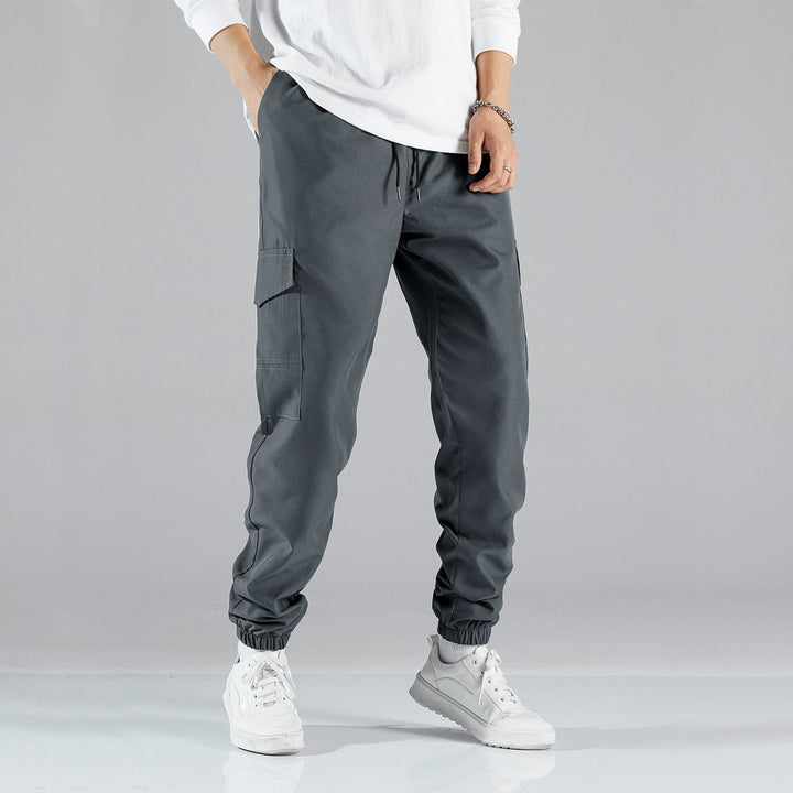 Herren Technische Cargo-Jogginghose im Utility‑Stil mit Klappentaschen & elastischen Knöchelbündchen Drune