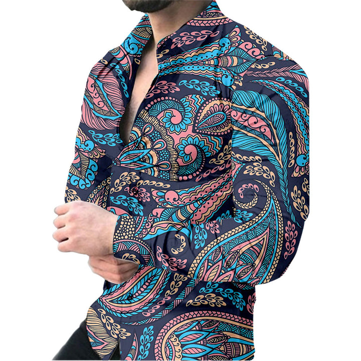 Herren Floral Druckhemd mit innovativem Design und komfortablem Schnitt Drune
