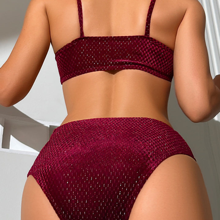 Damen Zwei-teiliger Bikini mit kreativem Cut-Out Details Drune