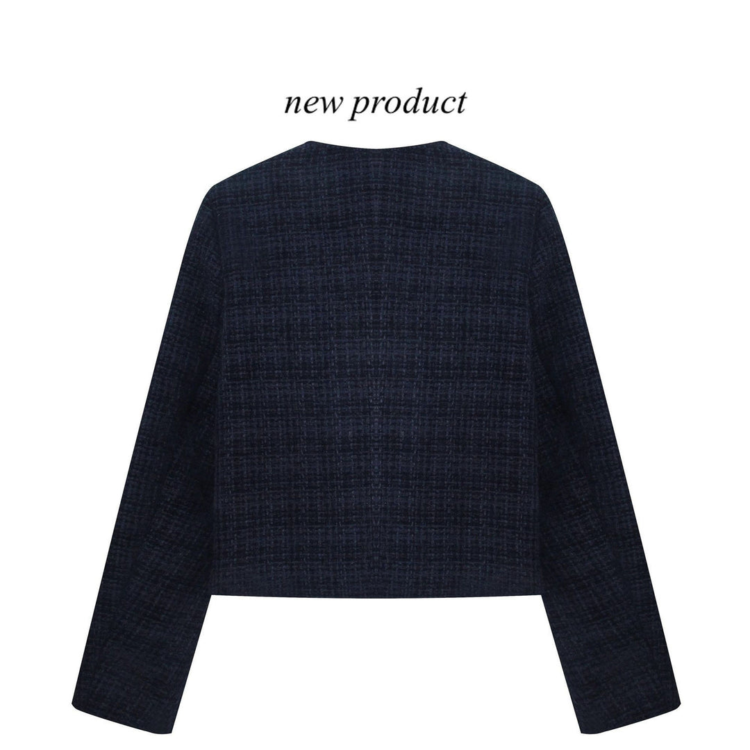Damen cropped Blazer mit goldenen Knöpfen Drune