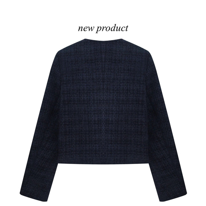 Damen cropped Blazer mit goldenen Knöpfen Drune
