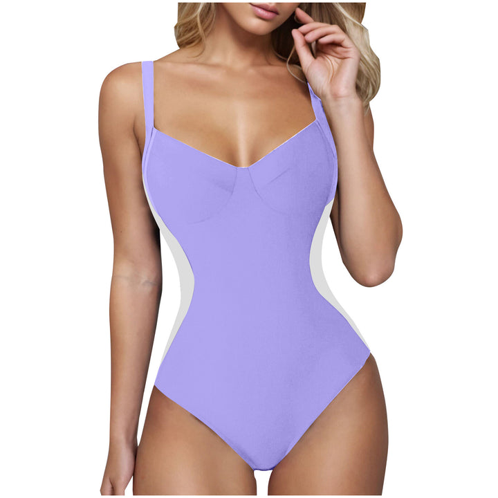 Damen eleganter Badeanzug mit wohltuendem V-Ausschnitt Drune