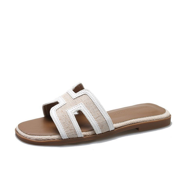Damen Modische Slipper mit raffinierter Riemenkonstruktion Drune