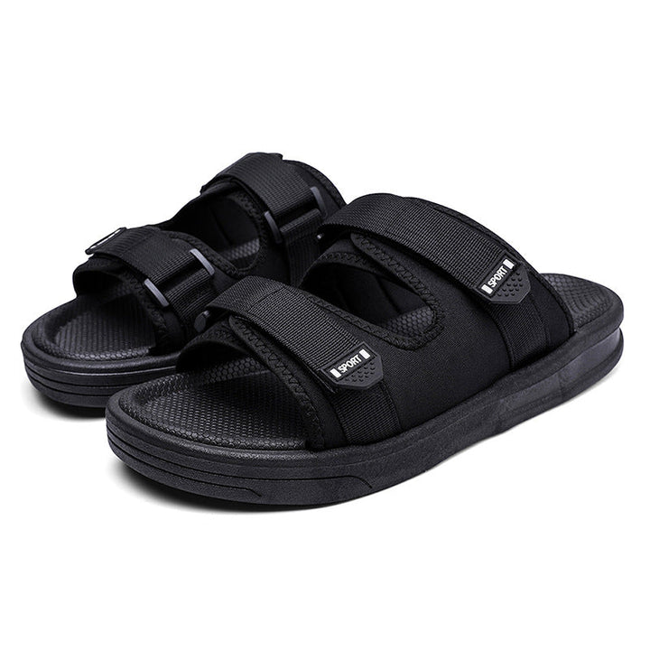 Damen Sportliche Badesandalen mit ergonomischem Klettverschluss und rutschfester Sohle Drune