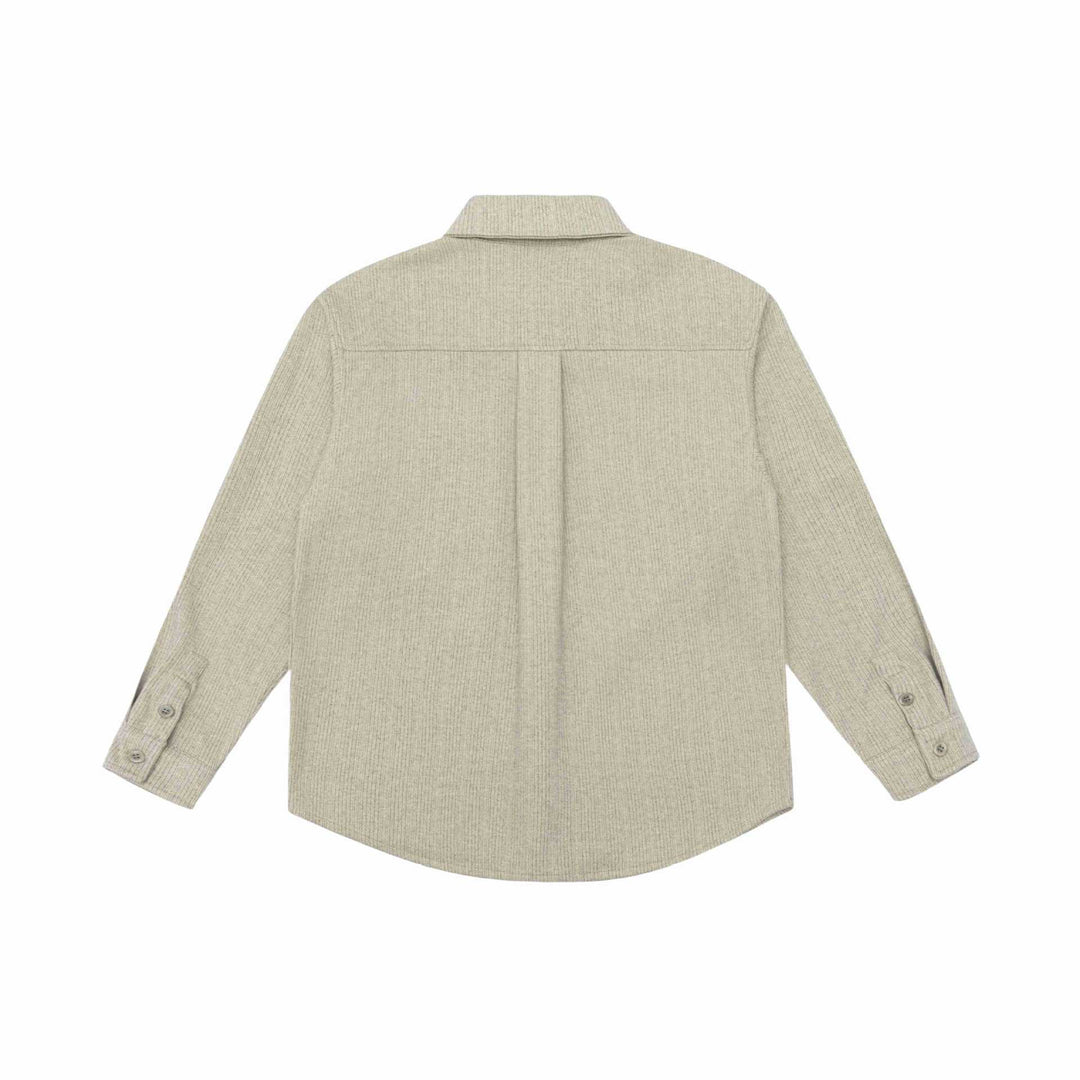 Herren Hemdjacke aus Wollmix mit Kentkragen und Brustpattentasche Drune