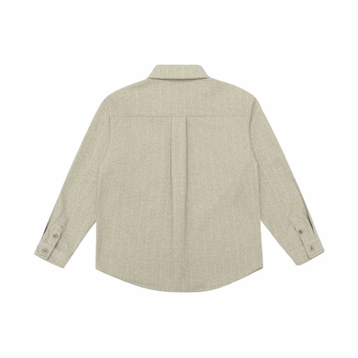 Herren Hemdjacke aus Wollmix mit Kentkragen und Brustpattentasche Drune