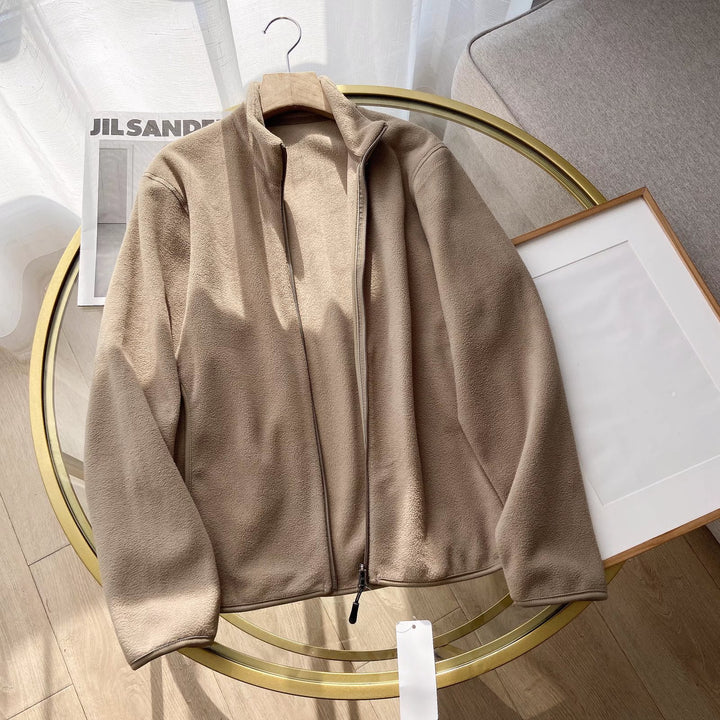 Damen Fleecejacke mit innovative Hochkragenlösung Drune