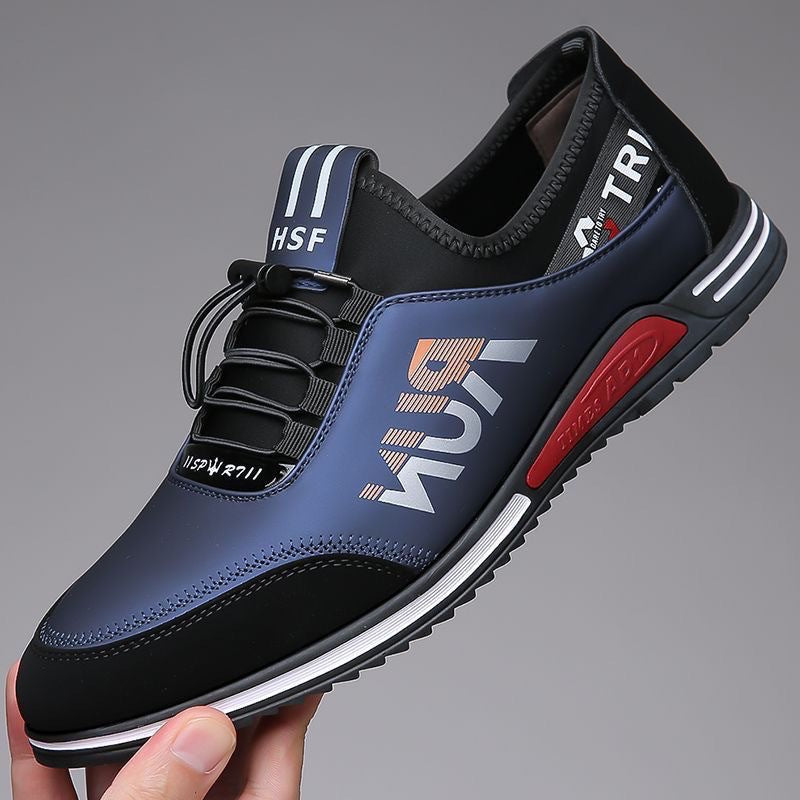 Herren Slip-On-Sneaker mit elastischer Schnellzug-Schnürung und neoprenem Komfortkragen Drune
