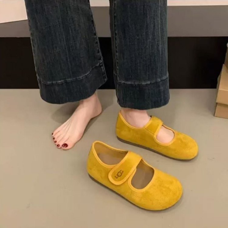 Damen Komfortable Mary Jane Schuhe Drune