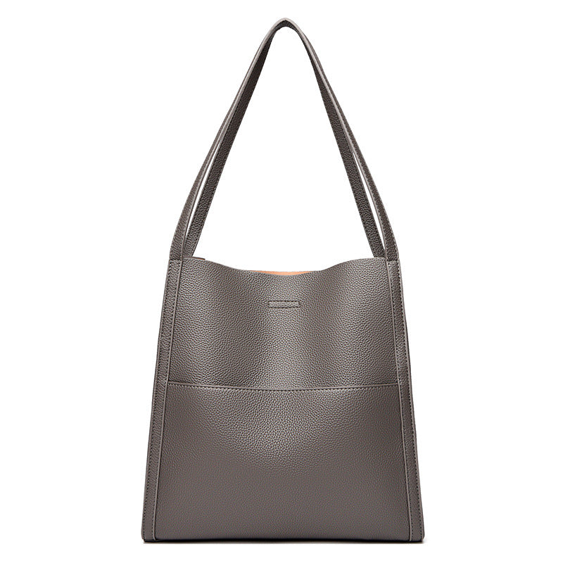 Lederstil-Schultertasche