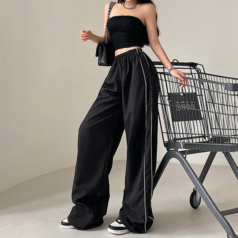 Damen Bequeme Sporthose mit elastischem Bund Drune